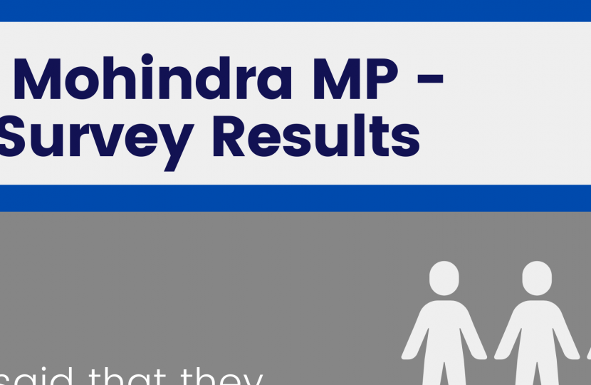 Gagan Mohindra MP - Crime Survey Results