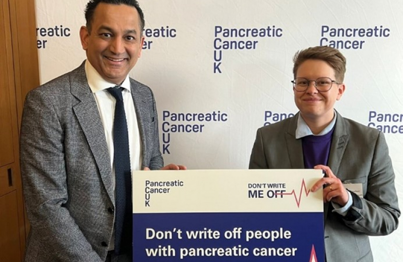 Gagan meets with Pancreatic Cancer UK in Parliament