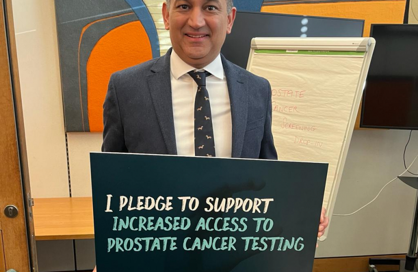 Gagan raises awareness for prostate cancer