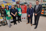 Gagan with Tesco Superstore employees